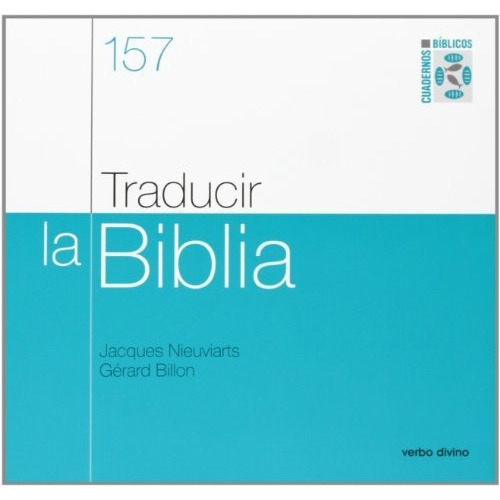 Traducir La Biblia, De Gerard Billon. Editorial Verbo Divino, Tapa Blanda En Español, 2013