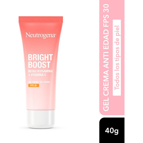 Gel crema Neutrogena Bright Boost Spf 30 Libre De Grasa 40 G Tipo de piel Normal