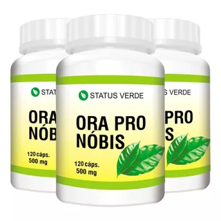 3 Potes Ora Pro Nobis 360 Cápsulas 500mg Vitaminas B1 B2 B3