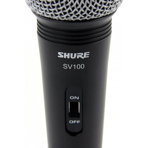 Micrófono Shure Sv100 Dinamico Cardioide De Mano Karaoke