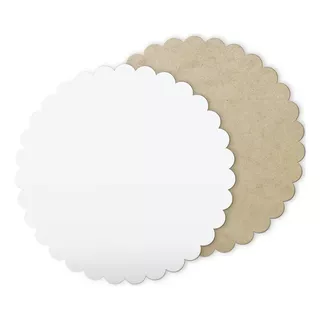 Cake Board Tabuleiros Uno 1681 Para Bolo Confeitaria Mdf 3mm Ondulado 15cm 10 Unidade