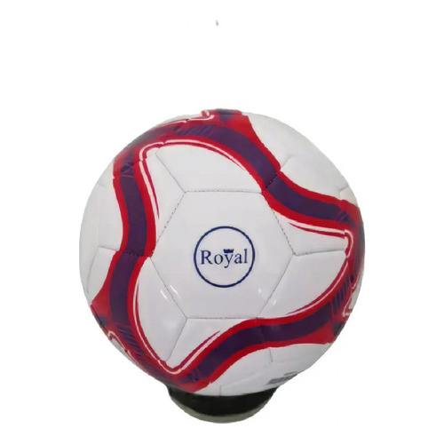 Pelota Fútbol Roja Azul Y Blanca Royal Color Blanco