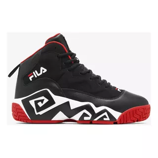 Tenis Para Hombre Fila Mb Color Black/white/red - Adulto 8.5 Us