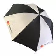 2 Paraguas Grandes Reforzados Con Logo Estampado