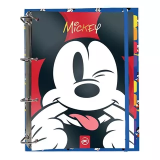 Caderno Fichário Argolado Universitário Mickey Mouse Disney Cor Colorido