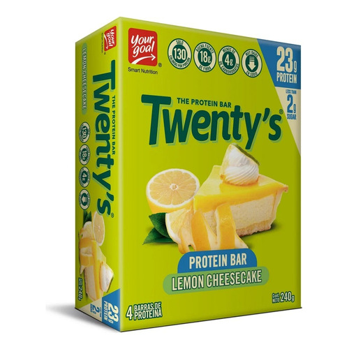 Box 4 Barras Twentys Lemon Cheesecake - Your Goal