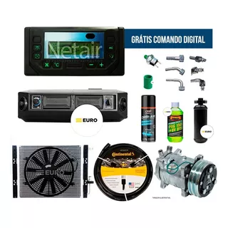 Kit Ar Condicionado Universal + Comando Digital 12/24v