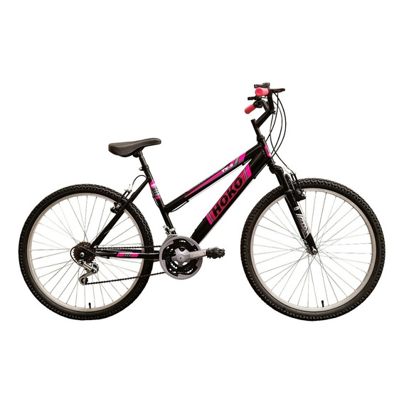 Bicicleta Hoko Mtb Dama Rodado 26 18 Vel Con Suspensión