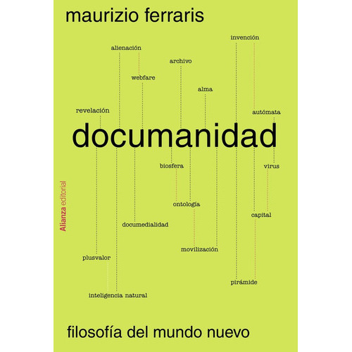 Documanidad, De Ferraris, Maurizio. Alianza Editorial, Tapa Blanda En Español