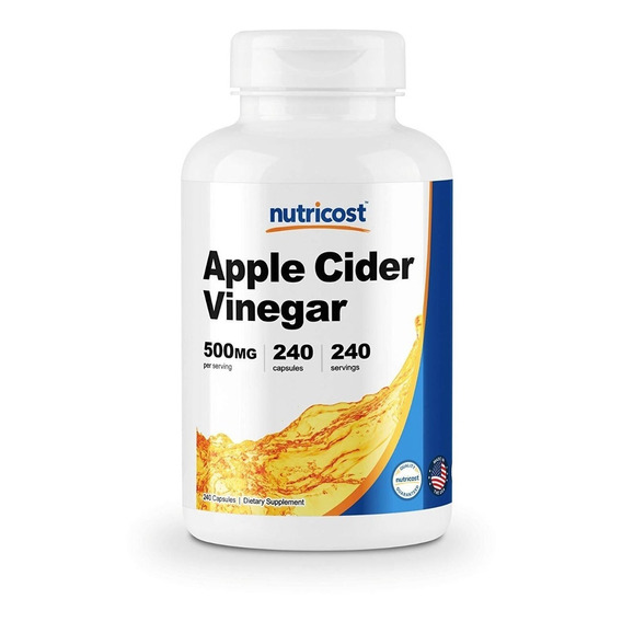 Nutricost Apple Cider Vinegar 500mg 240 Capsulas Vinagre De 