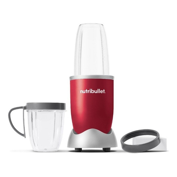 Nutribullet 600w Procesador De Alimentos Rojo 6 Pcs