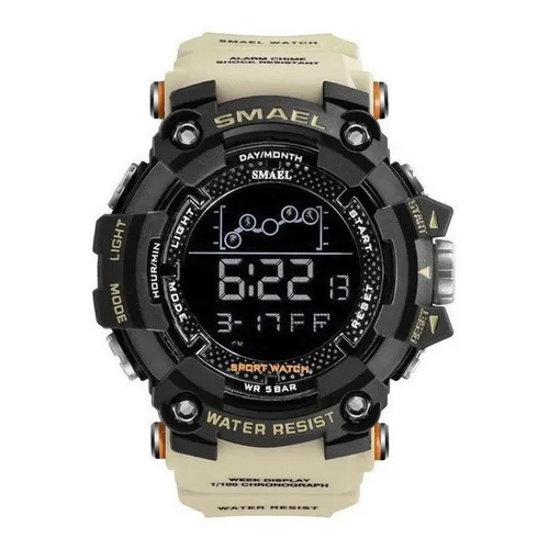 Reloj Sumergible Smael 1802 Military Shock Original Color De La