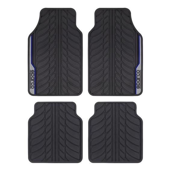 Tapetes Carro Sparco 4 Piezas Piso Pvc Protector Vehiculo