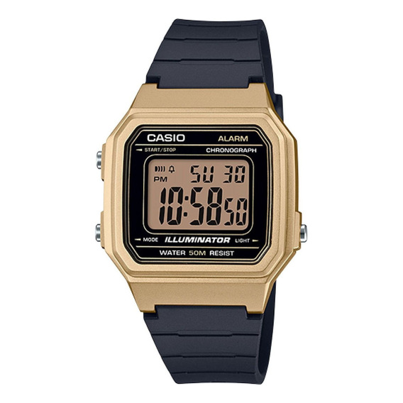 Reloj Casio W217hm-9avdf Cuarzo Unisex Color de la correa Negro