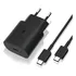 Cargador de pared USB-C con adaptador Pd Samsung de 25 W con cable de carga rápida negro
