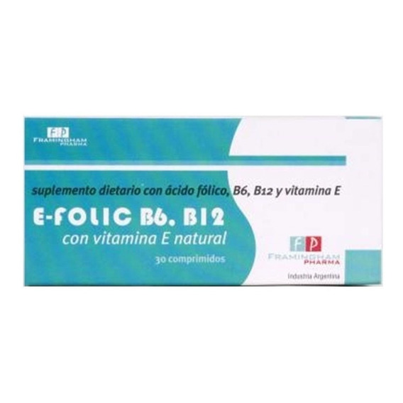 Efolic B6 B12 Vitaminas X 30 Comprmidos + Acido Folico