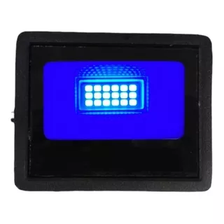 Kit 2 Refletor Holofote Led 20w Azul Prova D'água Bivolt 