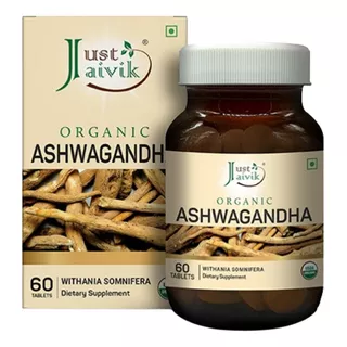 Ashwagandha  Organica - Tabletas - 600mg, 60 Tabletas,india