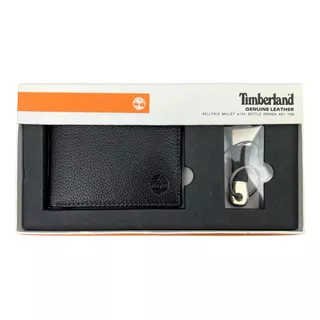 Kit Carteira Masculina Timberland Original Com Chaveiro