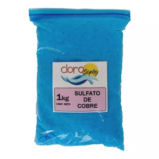 1 Kg Sulfato De Cobre - Excelente Alguicida   