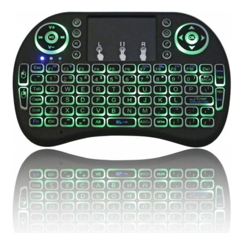 Mini teclado inalámbrico Touch Air Mouse con LED