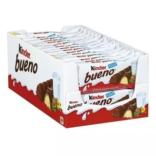Chocolate Kinder Bueno Ao Leite 30un 43g Ferrero Atacado