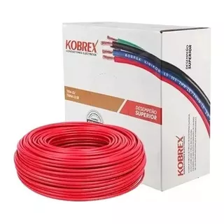 Cable Thw-ls Calibre 14 Kobrex Rollo 100m Color De La Cubierta Rojo