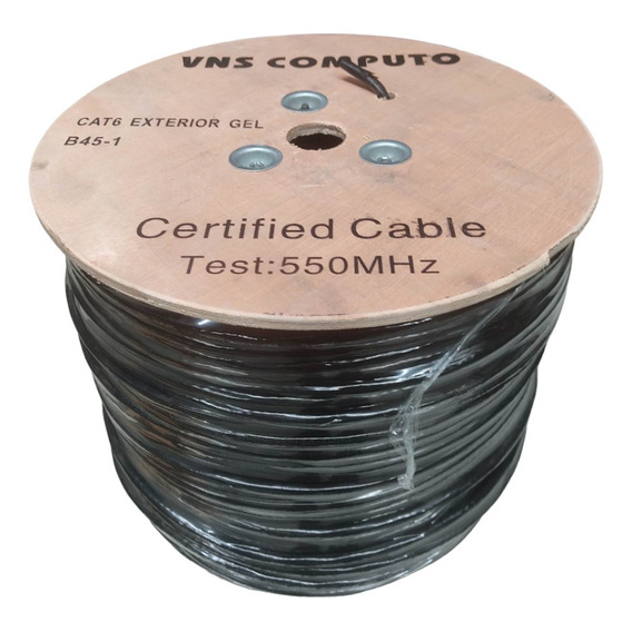 Cable Utp Cat6 Exterior 4pares C/gel 305mts 100% Cobre B45-1