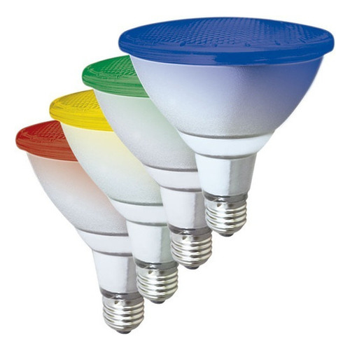 Lámpara Led Par 38 Rojo Verde Azul Amarillo