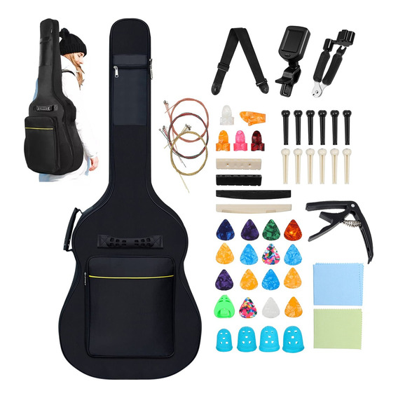 Accesorio Para Guitarra Conjunto De Cuerda Bolsa De Guitarra