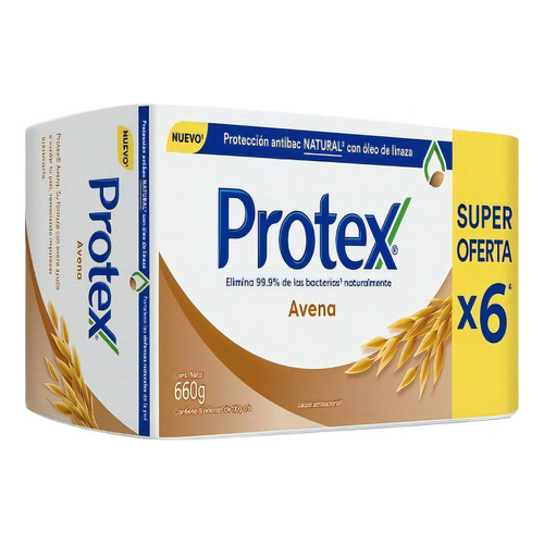 Jabon Protex Avena 6x110g