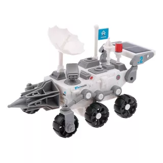 Robô Carro 3 Em 1 Montagens Energia Solar Exploração Marte Cor Branco Personagem Carro Robo