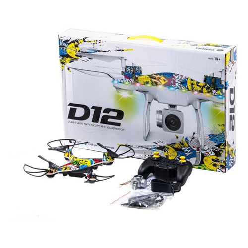 Drone Ditron Premium SK-DRON2 WiFi con cámara HD negro 2GHz 1 batería