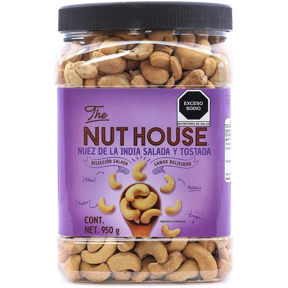 The Nut House - Nuez India Tostada & Salada - Vitrolero 950g
