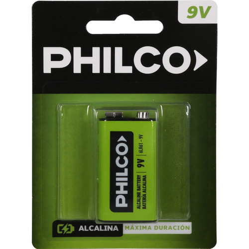 1 X Pila Bateria 9V Philco Pila Alcalina 9V