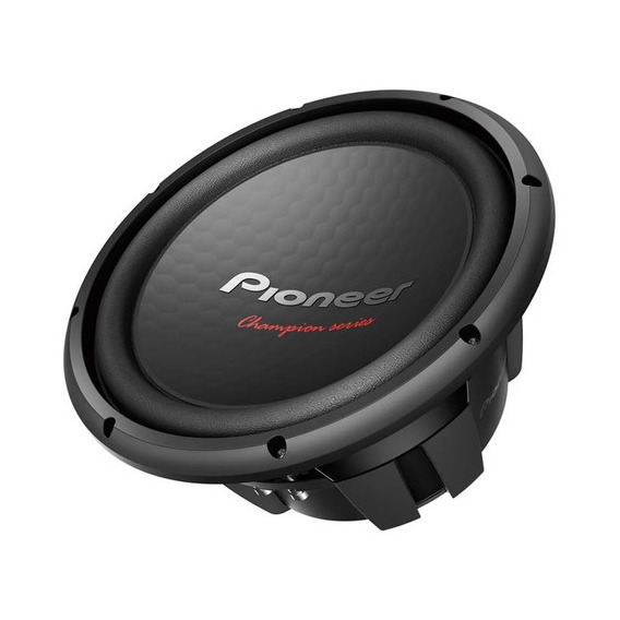 Subwoofer Pioneer 12 Ts-w312s4 1 Bobina 4 Ohms 1600w 500rms Color Negro