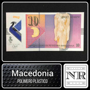 Macedonia - 10 Denari - Año 2018 - Unc - P #25 - Plastico