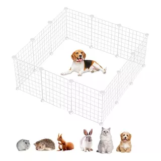 Corralito Plegable Metal Para Mascotas Conejo Gato Perro