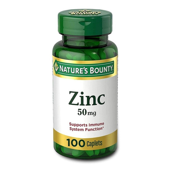 Quelato De Zinc Nature's Bounty 50 Mg 100 Cápsulas Envío Ya