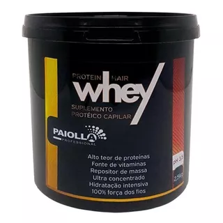 Whey Protein Hair 2,5kg Paiolla Suplemento Protéico Capilar 