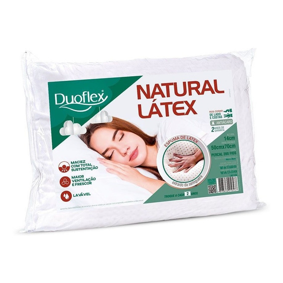 Almohada Latex Real 14 Cm Altura Duoflex - Rc Sueños