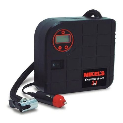 Compresor de aire mini a batería portátil Mikel's W-1557 2hp 12V negro