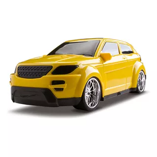 Carrinho Esportivo Acton Si Super Fricção Silmar Brinquedos Cor Amarelo