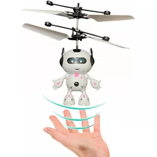 Dron Robot Mini Espacial Sensor Manos Helicoptero Juguete Color Rosa