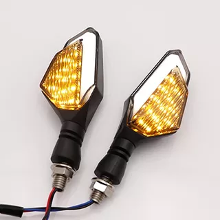 2 Direccionales Foco Led Para Motocicleta Luz Ámbar Y Blanco