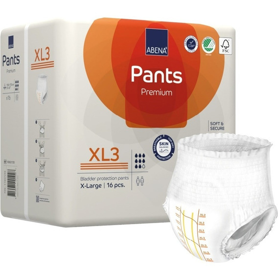 Pañal Calzón Abena Pants Xl3, (ex Abriflex Xl3  16825)