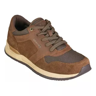 Tenis Brahma Kj3185 Mao En Cuero Para Hombre