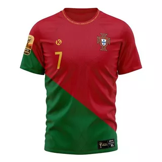 Camiseta Futbol Kapho Portugal Home Wolrd Cup 7 Ronaldo Niño