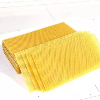 Set De 25 Láminas De Cera De Abeja Panal Más 10m. Pabilos