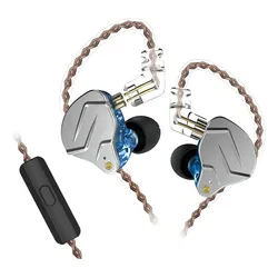 Fone de ouvido in-ear gamer KZ Auriculares con cable ZSN Pro with mic azul no Mercado Livre com oferta e cupom de desconto